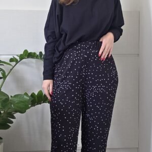 Molde: Calça Reta em Tule de Malha Carol - Ref.: 0604